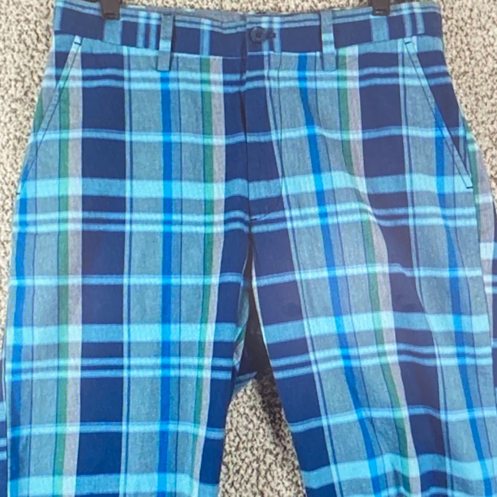 Nautica Blue Plaid Men's Shorts